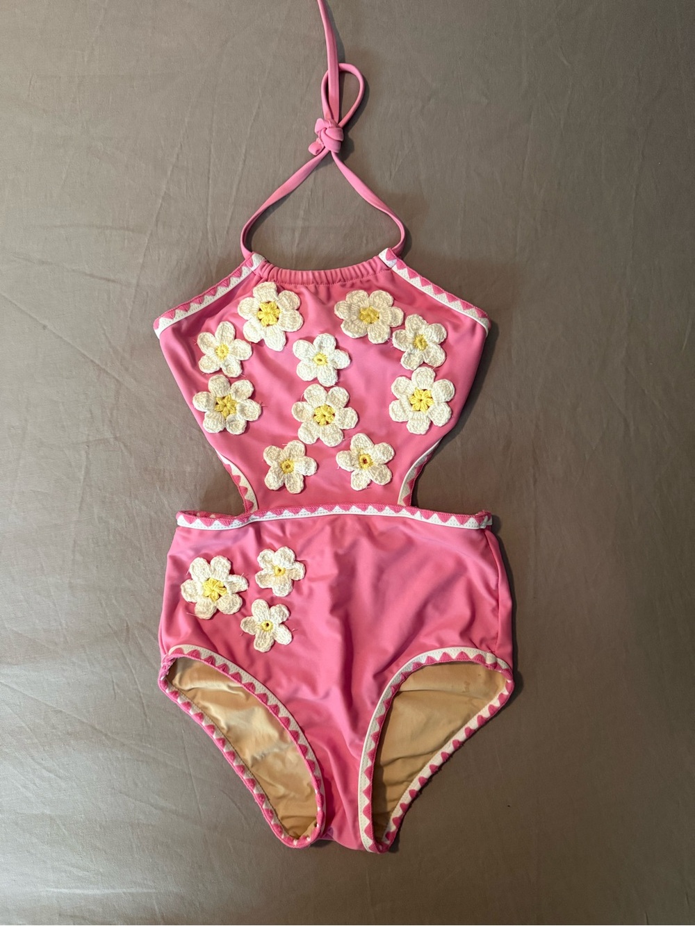 Shade Critters Girls’ Crochet Daisy One Piece Swimsuit